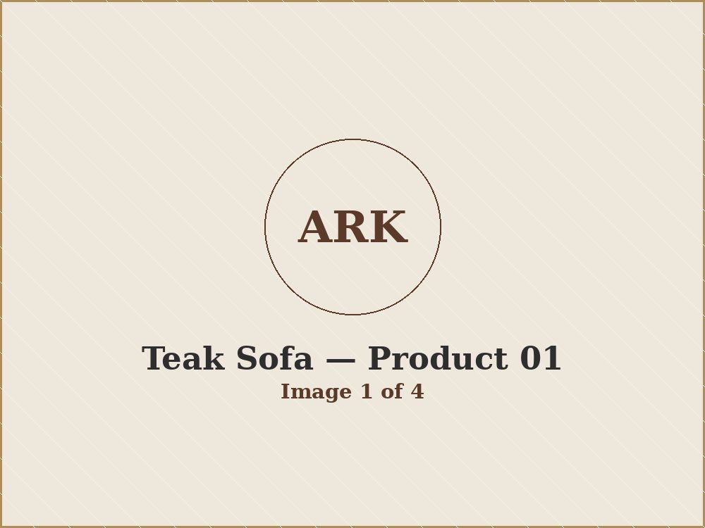 Teak Sofa product 01 image 1